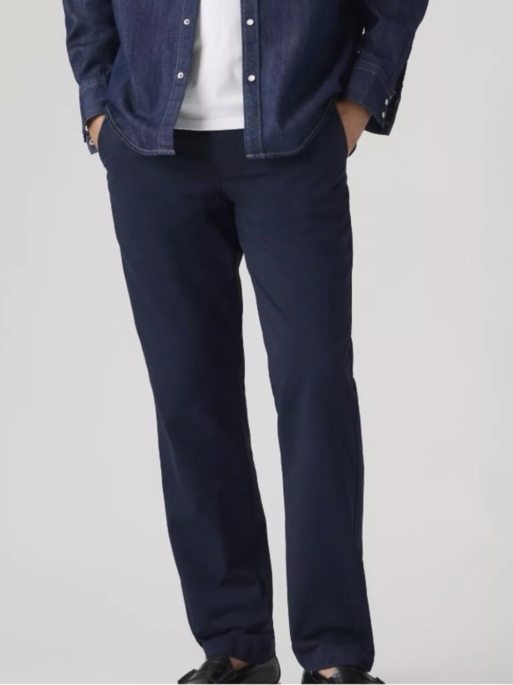 Levi's Dark Navy Casual Straight Chinos